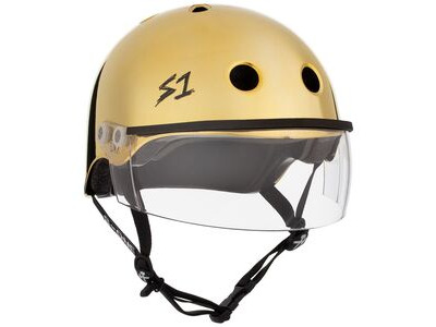 S1 Lifer Helmet inc Visor Gold Mirror 