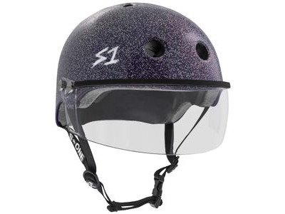 S1 Lifer Helmet inc Visor - Purple Glitter 