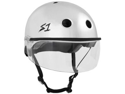 S1 Lifer Helmet inc Visor - Silver Mirror 