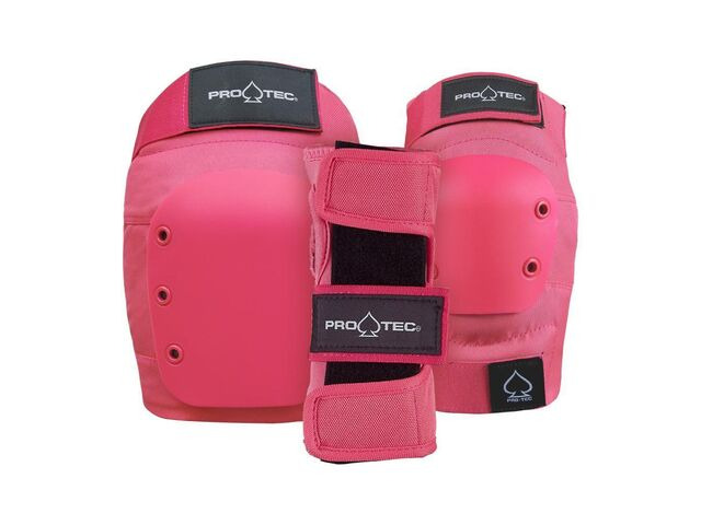 Pro-Tec Street 3 Pack Pads Set Pink Youth click to zoom image