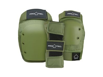 Pro-Tec Street 3 Pack Pads Set Army Green Youth 