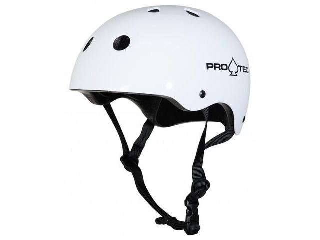 Pro-Tec Helmet Classic Cert Gloss White click to zoom image
