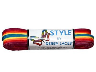 Derby Laces Style Laces 10mm Laces 96" 96" Rainforest Stripe click to zoom image