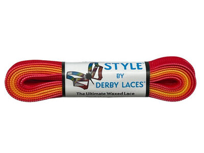 Derby Laces Style Laces 10mm Laces 96" 96" Ombre Red Yellow click to zoom image