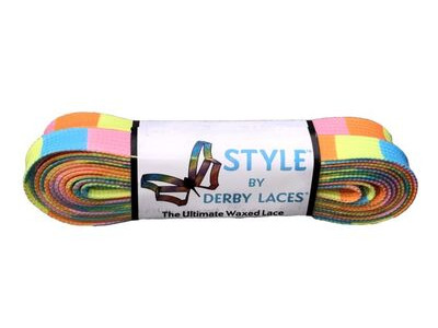 Derby Laces Style Laces 10mm Laces 96" 96" Summer Beach Block click to zoom image