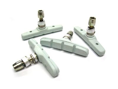 BCC Brake Blocks - " A.K. Type Fit  White  click to zoom image
